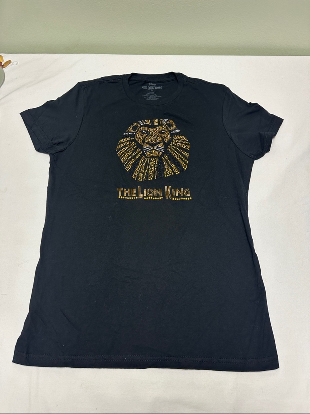 Disney The Lion King on Broadway Rhinestone Logo Tee - Black & Gold